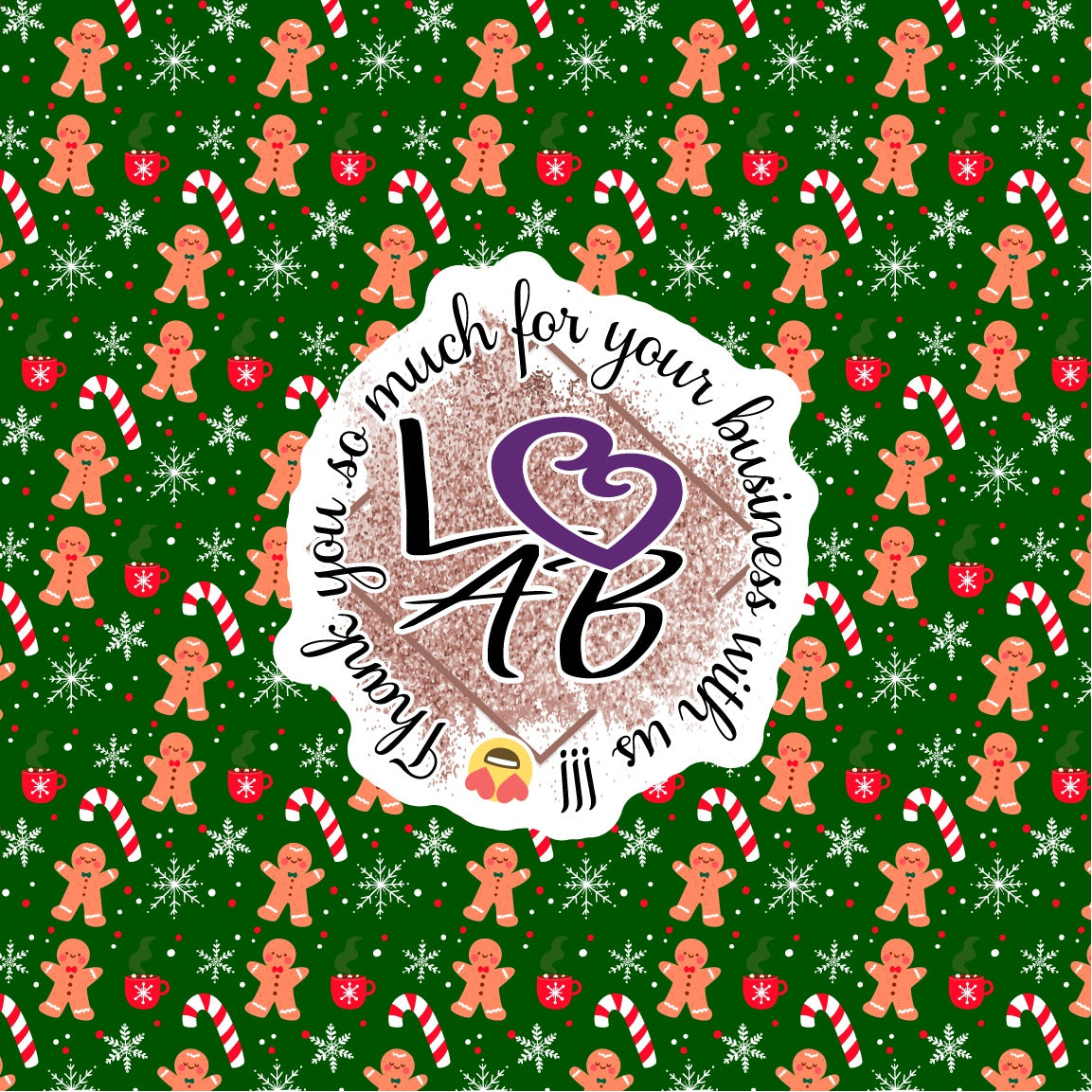 Christmas Cute Pattern Vinyl (7 Days Processing Time)