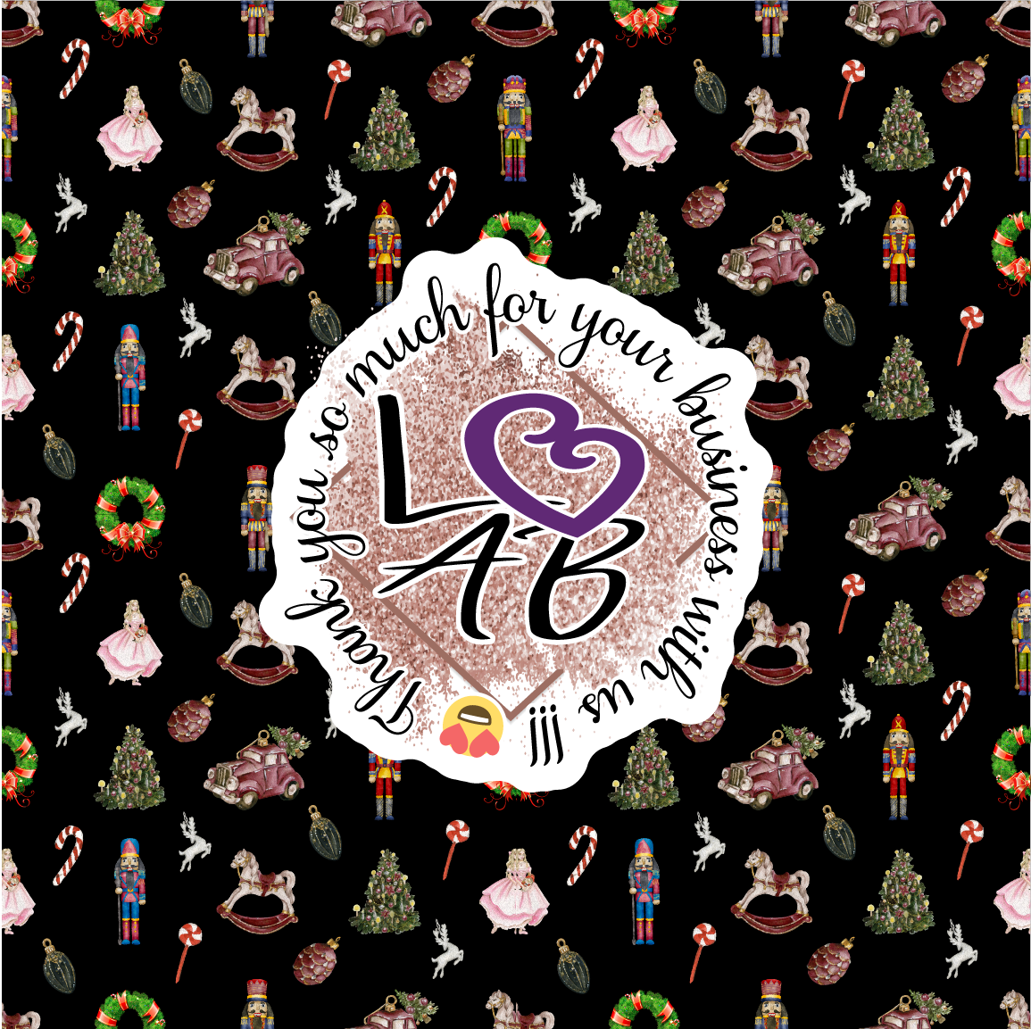 The Nutcracker Ballet Pattern Vinyl (7 Days Processing Time)