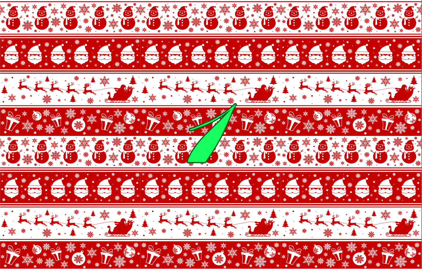 Christmas Pajamas Pattern Vinyl (7 Days Processing Time)