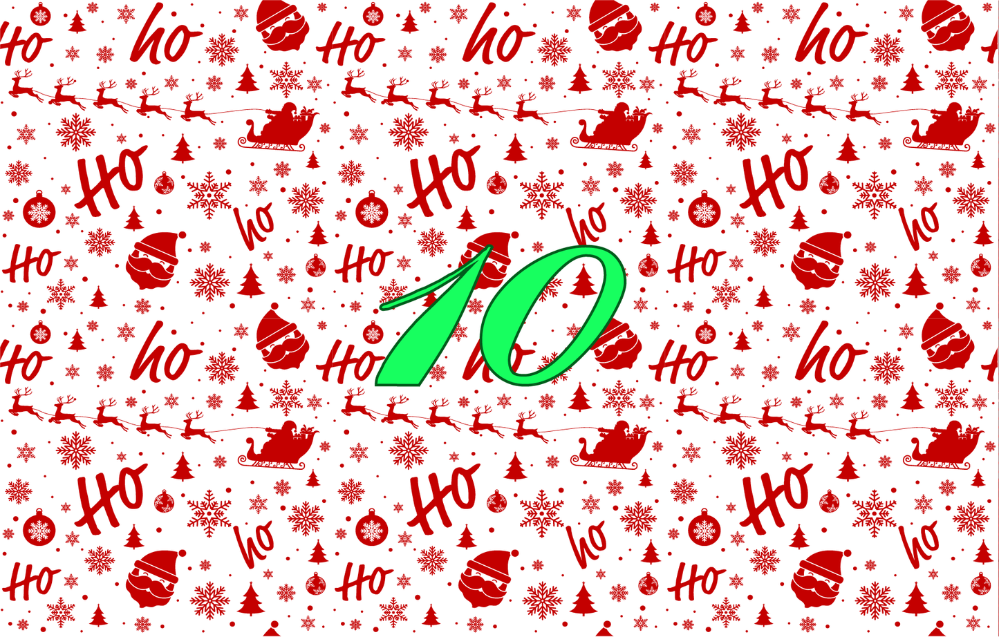 Christmas Pajamas Pattern Vinyl (7 Days Processing Time)