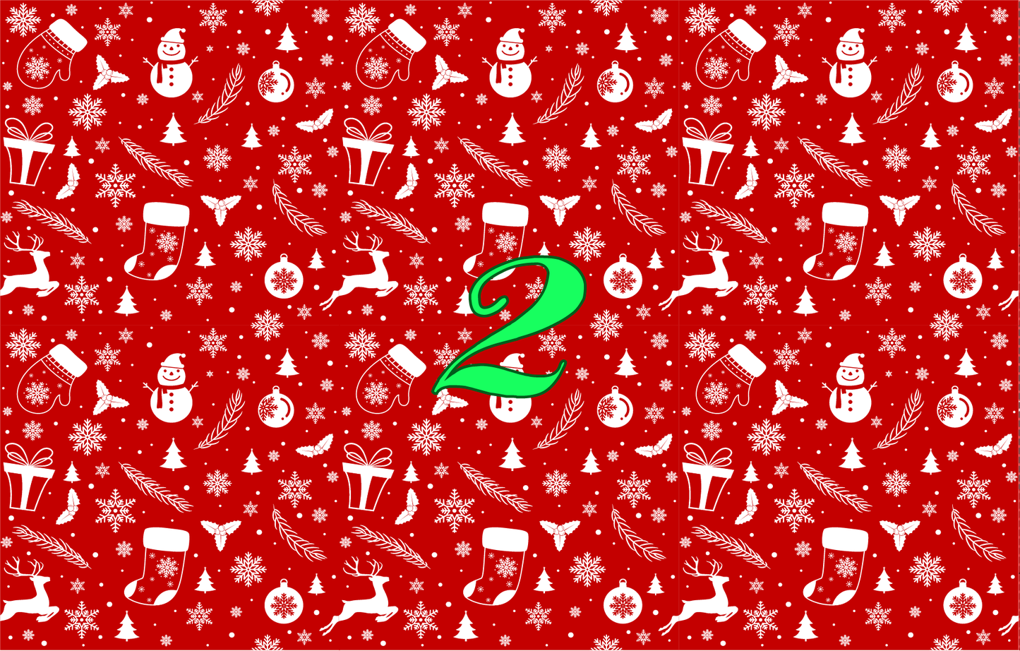 Christmas Pajamas Pattern Vinyl (7 Days Processing Time)