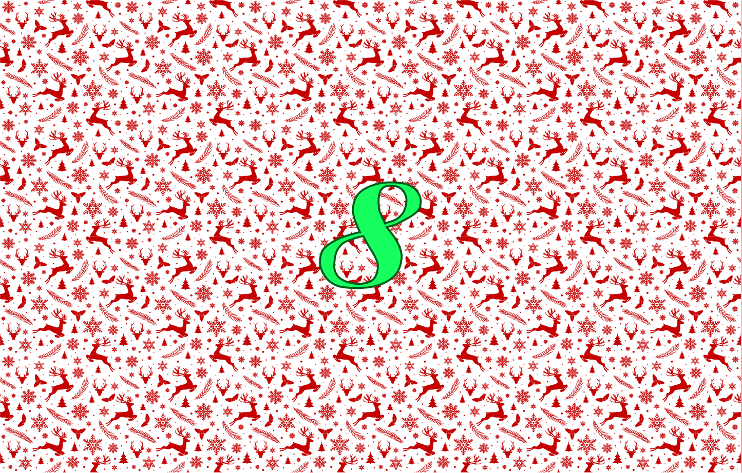 Christmas Pajamas Pattern Vinyl (7 Days Processing Time)