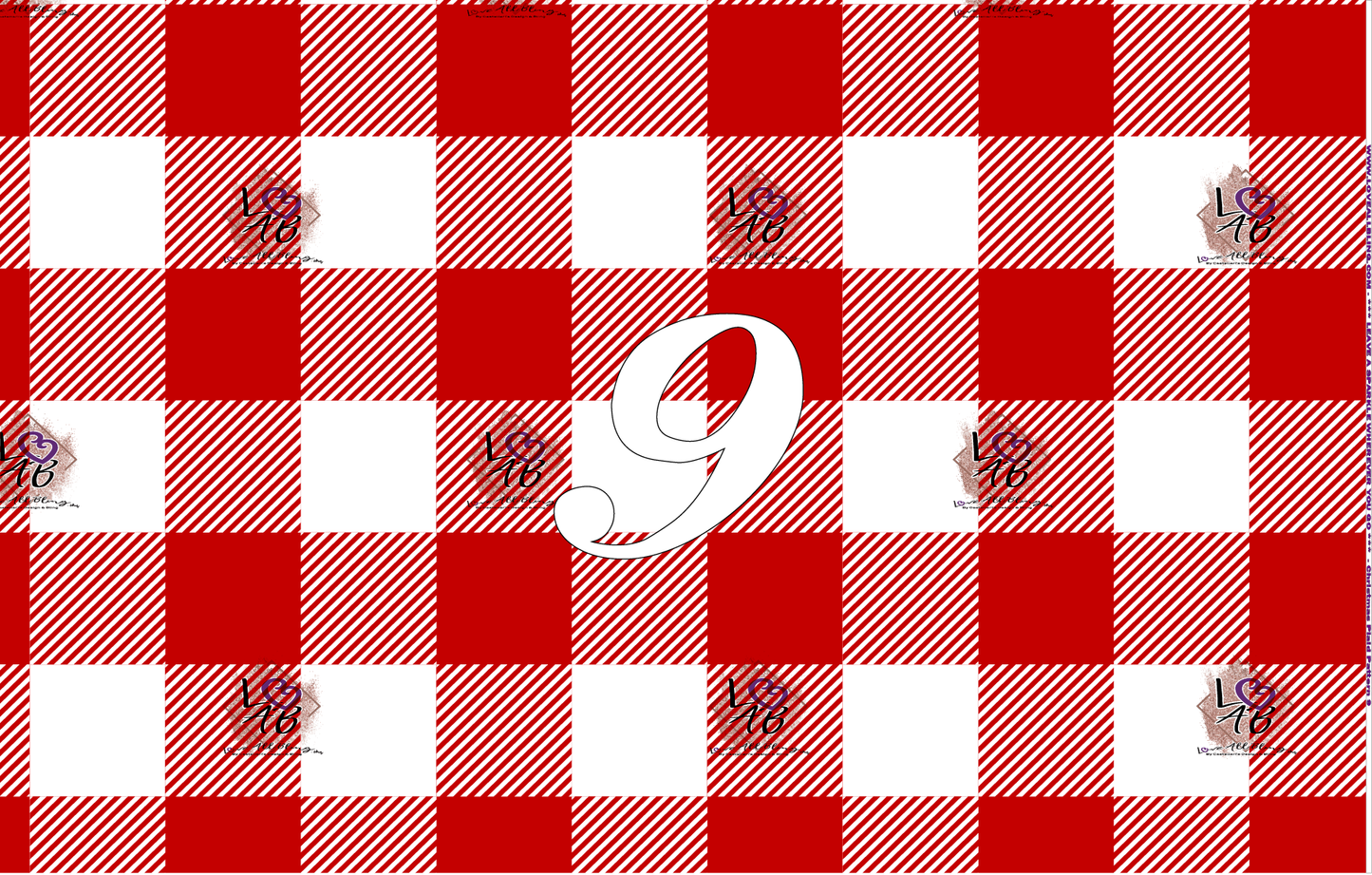 Christmas Plaid Pattern Vinyl & HTV (7 Days Processing Time)