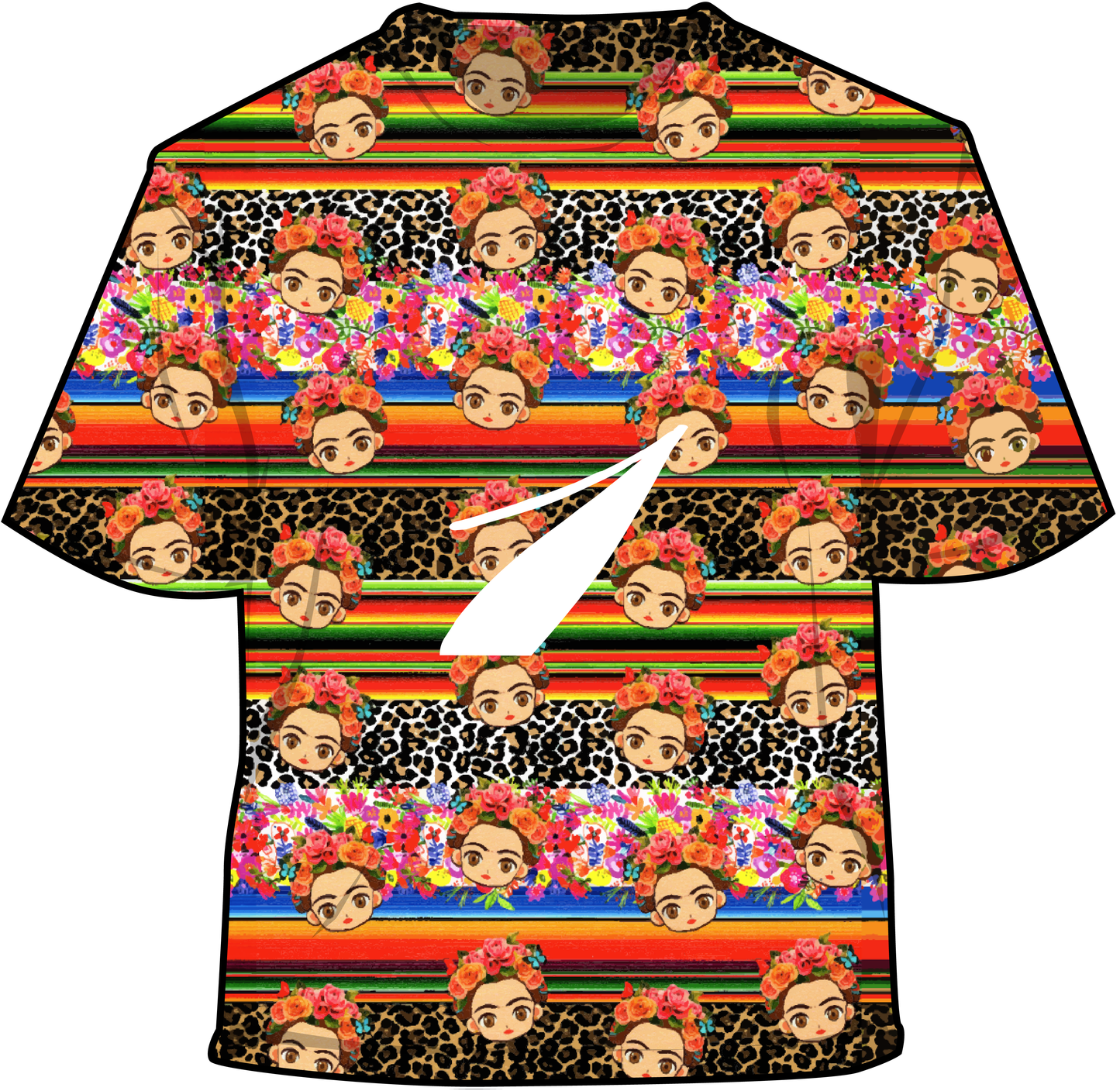 Frida leopard pattern Vinyl & HTV (7 Days Processing Time)