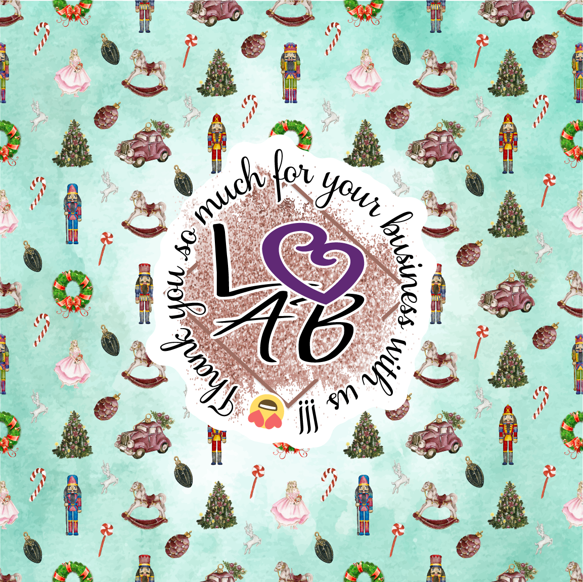 The Nutcracker Ballet Pattern Vinyl (7 Days Processing Time)