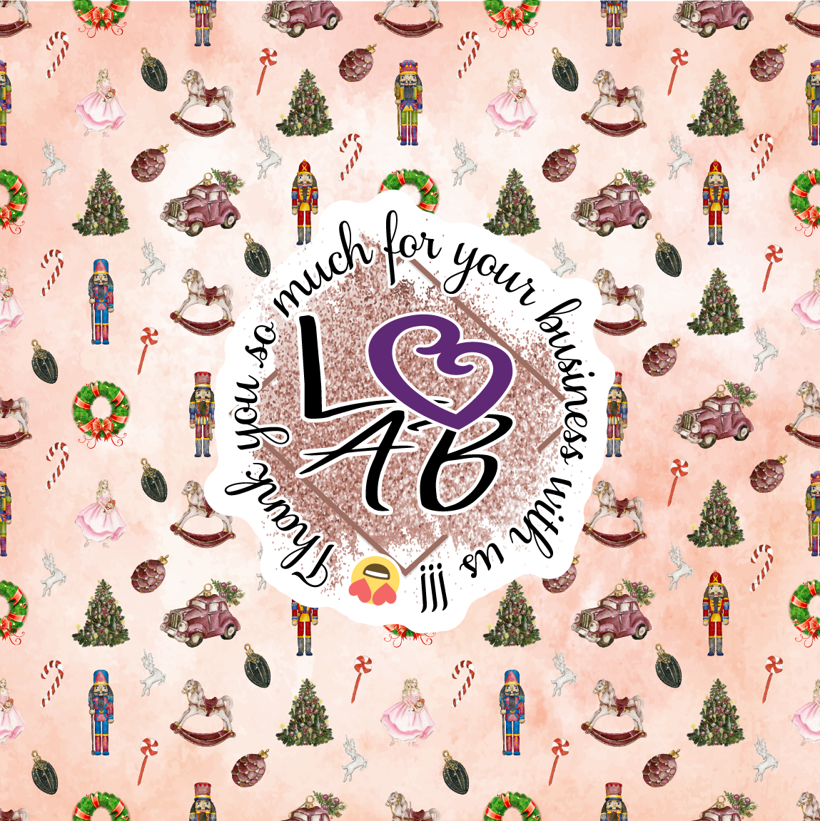 The Nutcracker Ballet Pattern Vinyl (7 Days Processing Time)