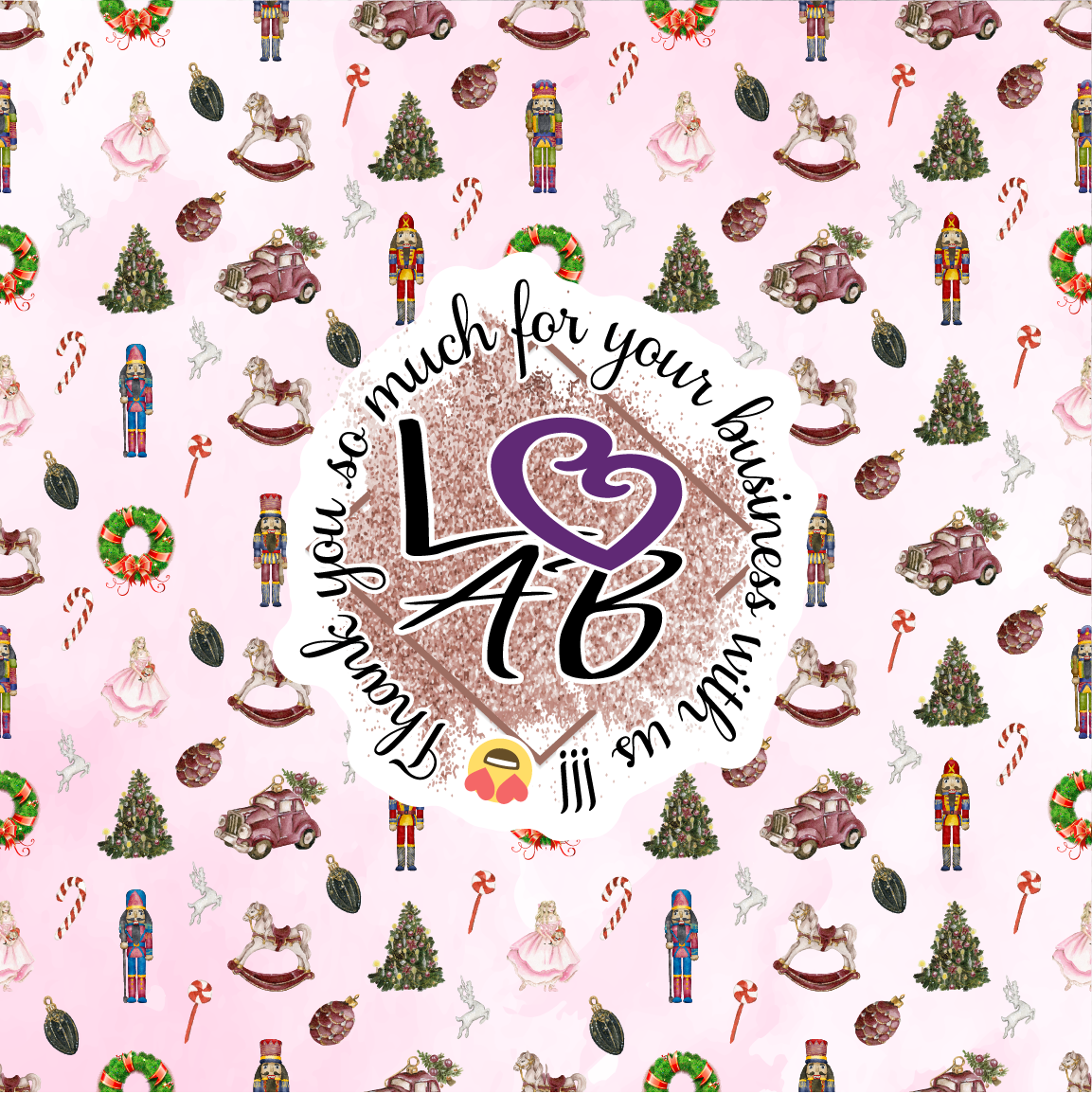 The Nutcracker Ballet Pattern Vinyl (7 Days Processing Time)
