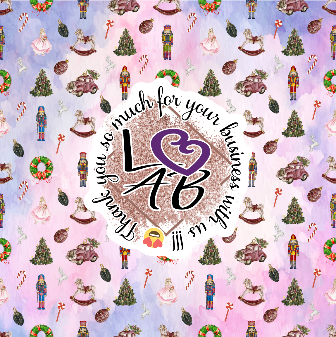 The Nutcracker Ballet Pattern Vinyl (7 Days Processing Time)