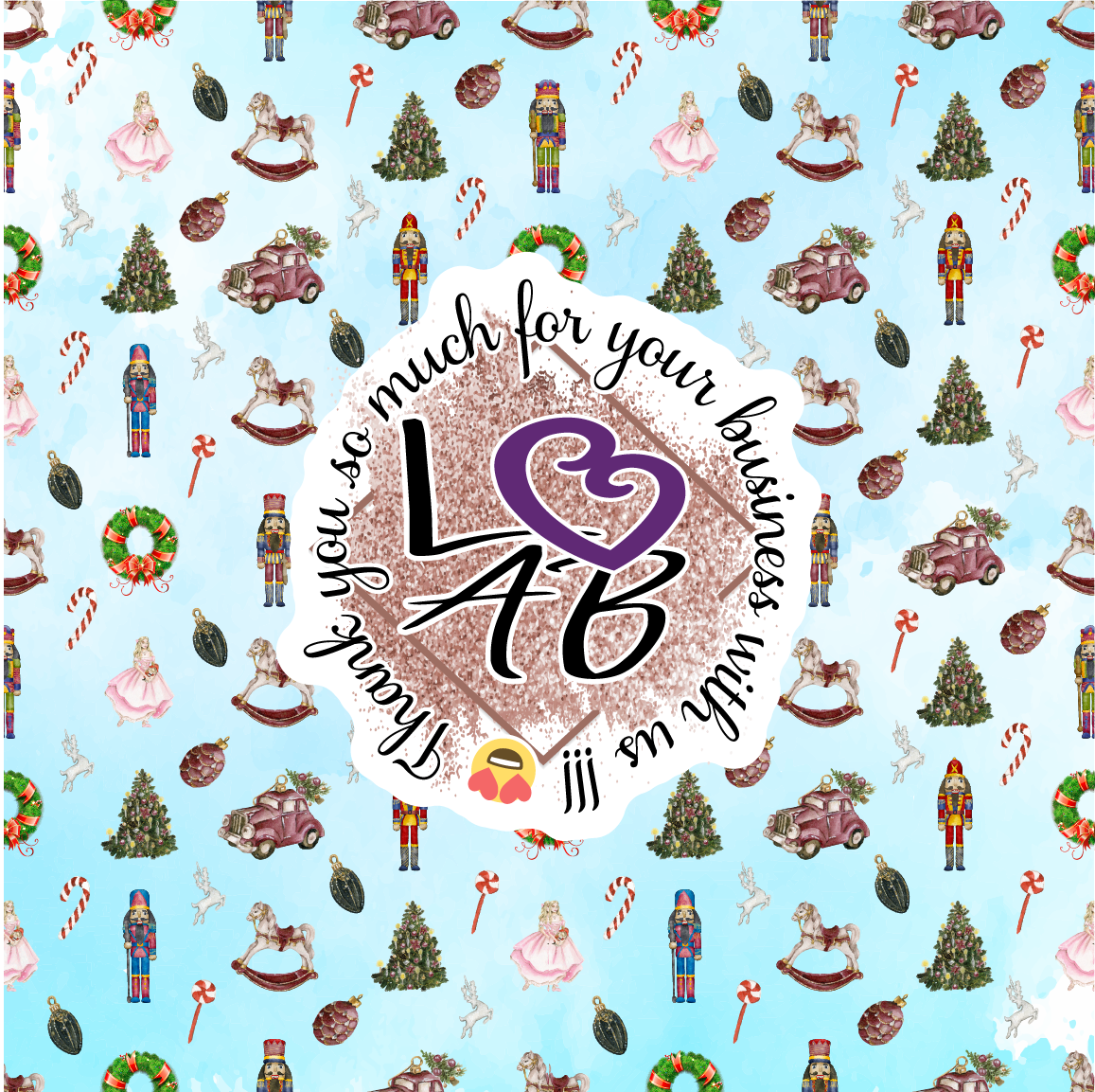 The Nutcracker Ballet Pattern Vinyl (7 Days Processing Time)