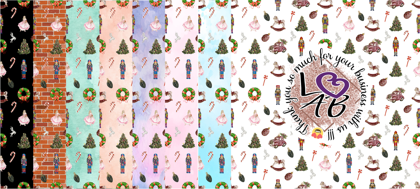 The Nutcracker Ballet Pattern Vinyl (7 Days Processing Time)