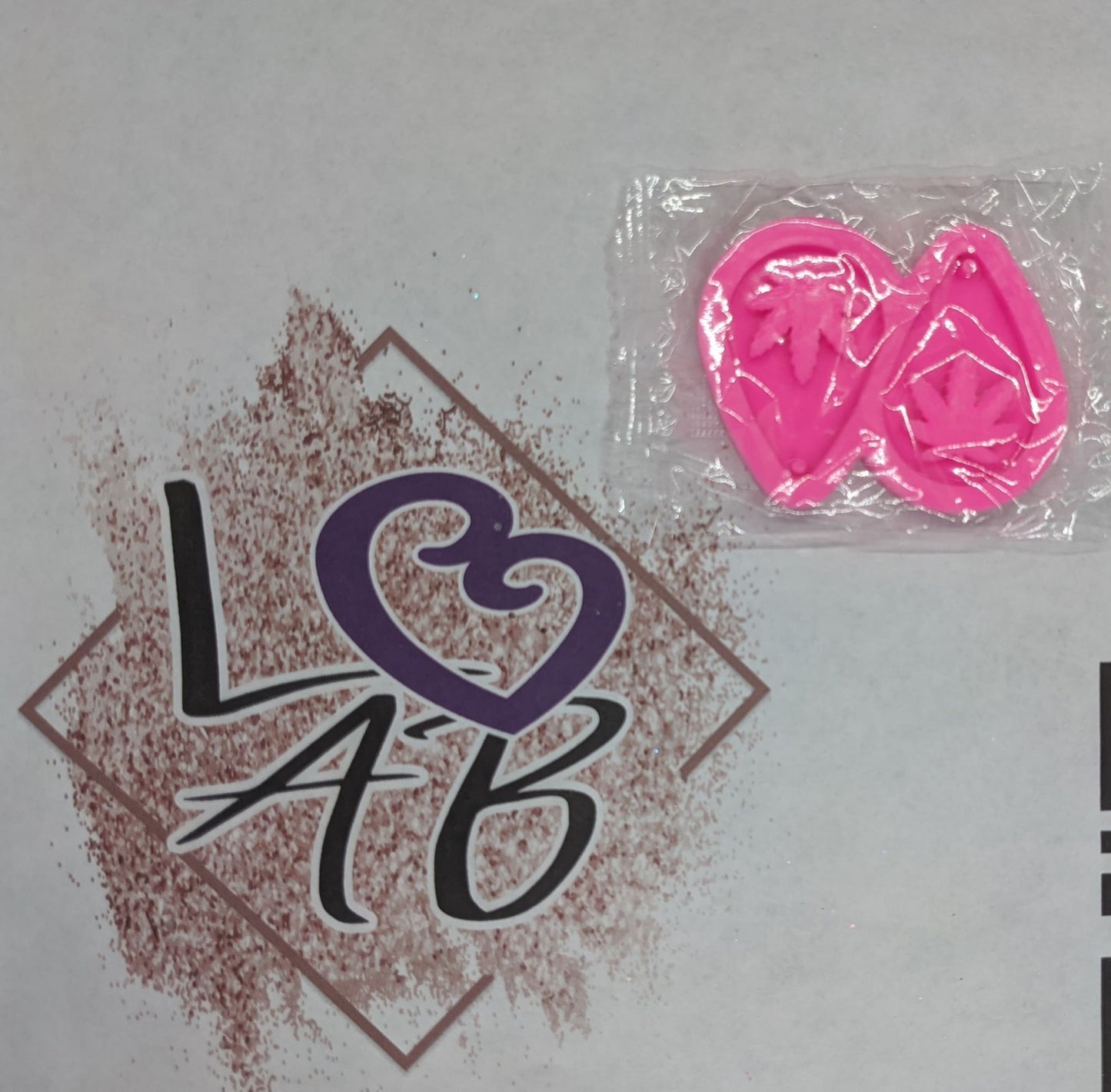 Cannabis (Hemp) small drop earring silicone mold