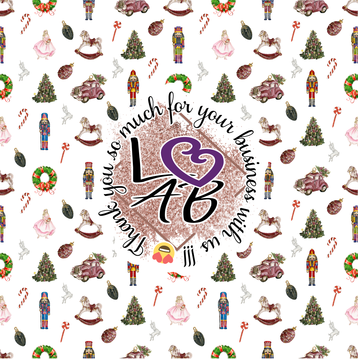 The Nutcracker Ballet Pattern Vinyl (7 Days Processing Time)