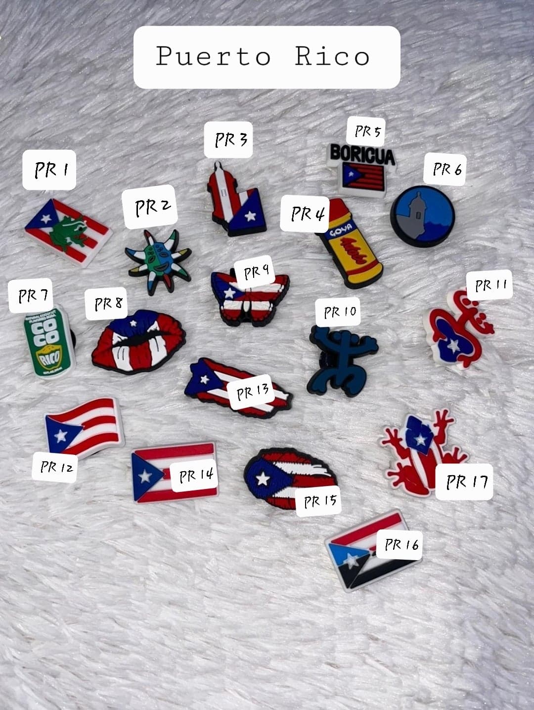 Puerto Rico - Charms for Crocs and Pens Jib