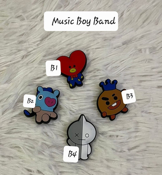 Music Boy Band - Charms for Crocs and Pens Jib