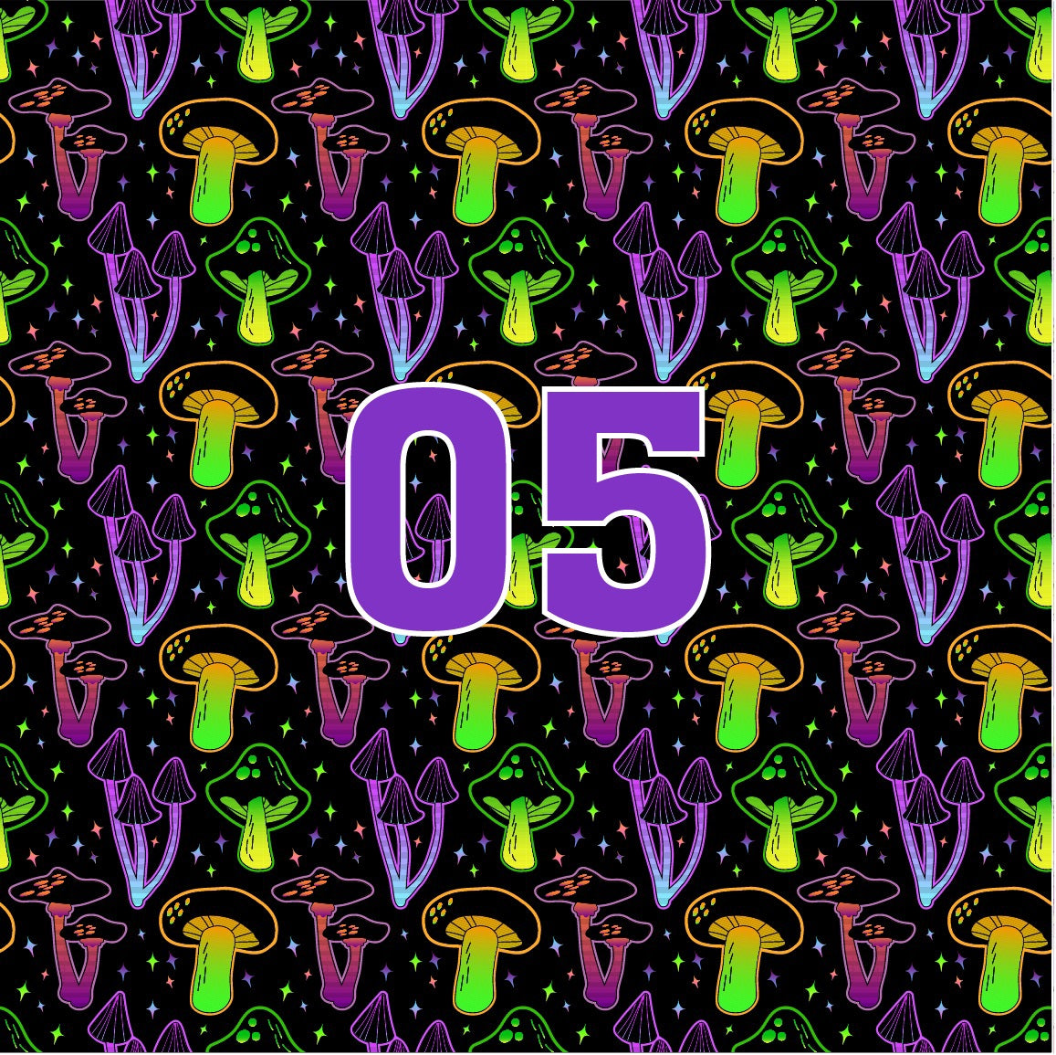 Mushroom Psychedelic Pattern Vinyls (5 Labor Days Processing Time)